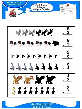 Çocuklar İçin toplam işlemi yaprak testleri 